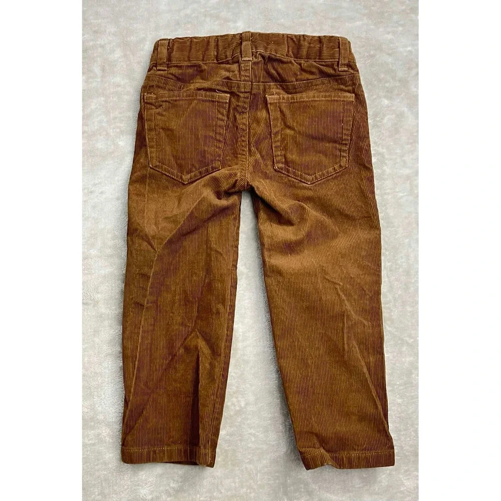 Janie and Jack Toddler Plaid Flannel Shirt and Corduroy Pants Set 2T Brown Green